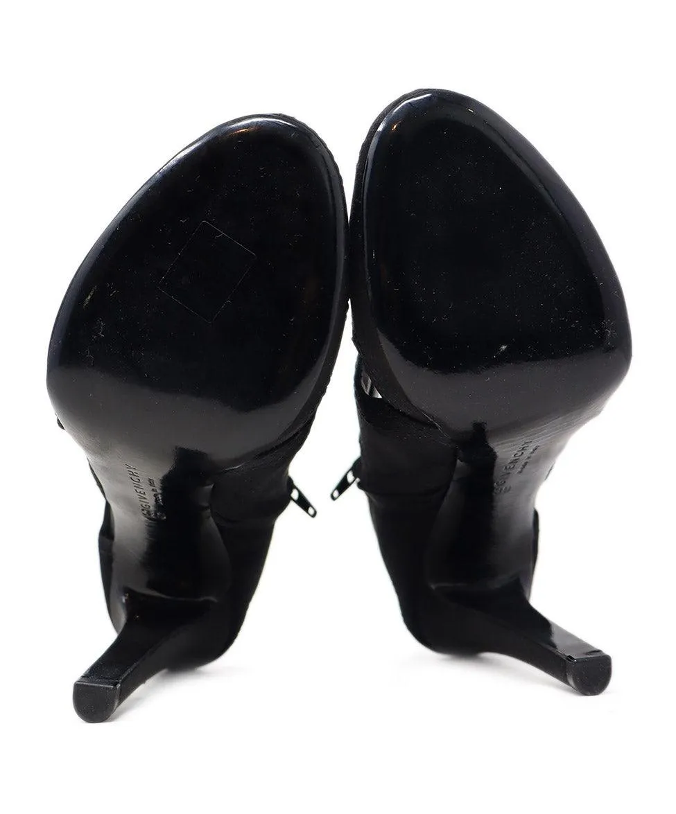 Givenchy Black Satin Cutout Heels sz 9
