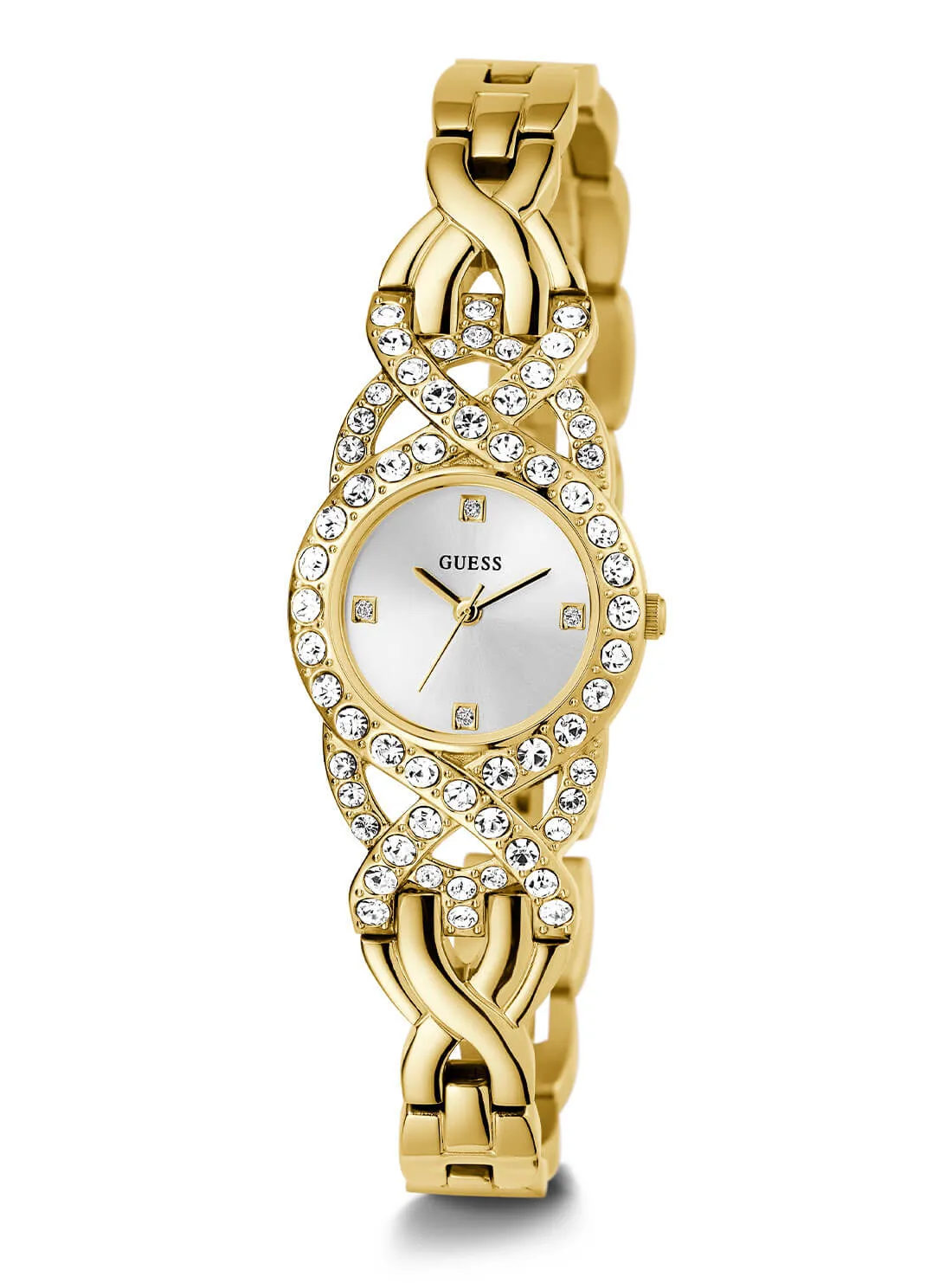 Gold Adorn Crystal Watch Guess
