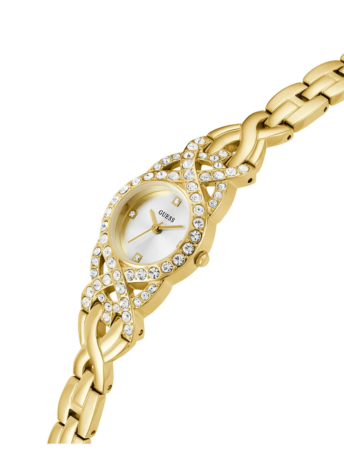 Gold Adorn Crystal Watch Guess