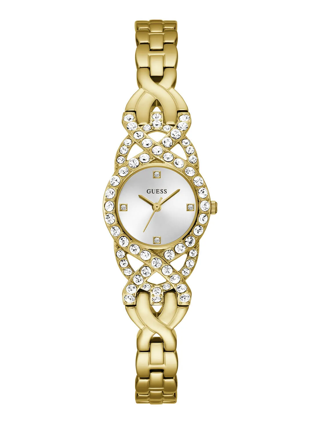 Gold Adorn Crystal Watch Guess