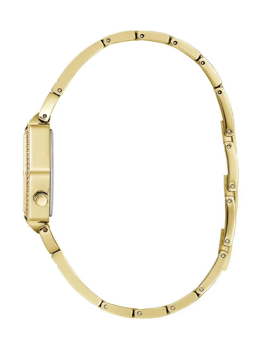Gold Audrey Glitz Hexagonal Link Watch Guess