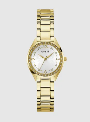 Gold Charlotte Chrystal Link Watch Guess