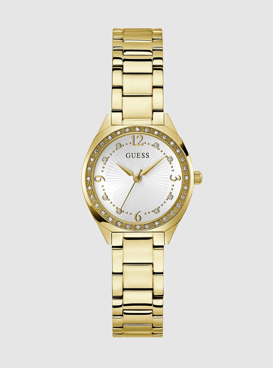 Gold Charlotte Chrystal Link Watch Guess