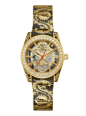 Gold Dragoness Glitz Watch Guess