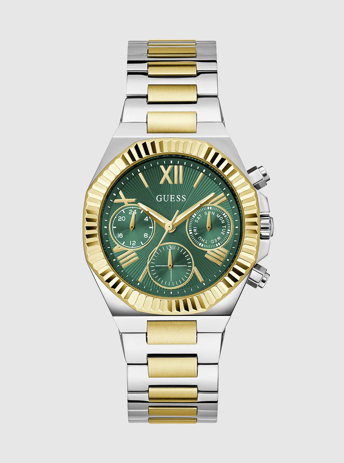 Gold Silver Equality Link Watch Guess