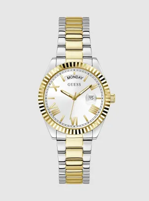 Gold Silver Luna Link Watch Guess