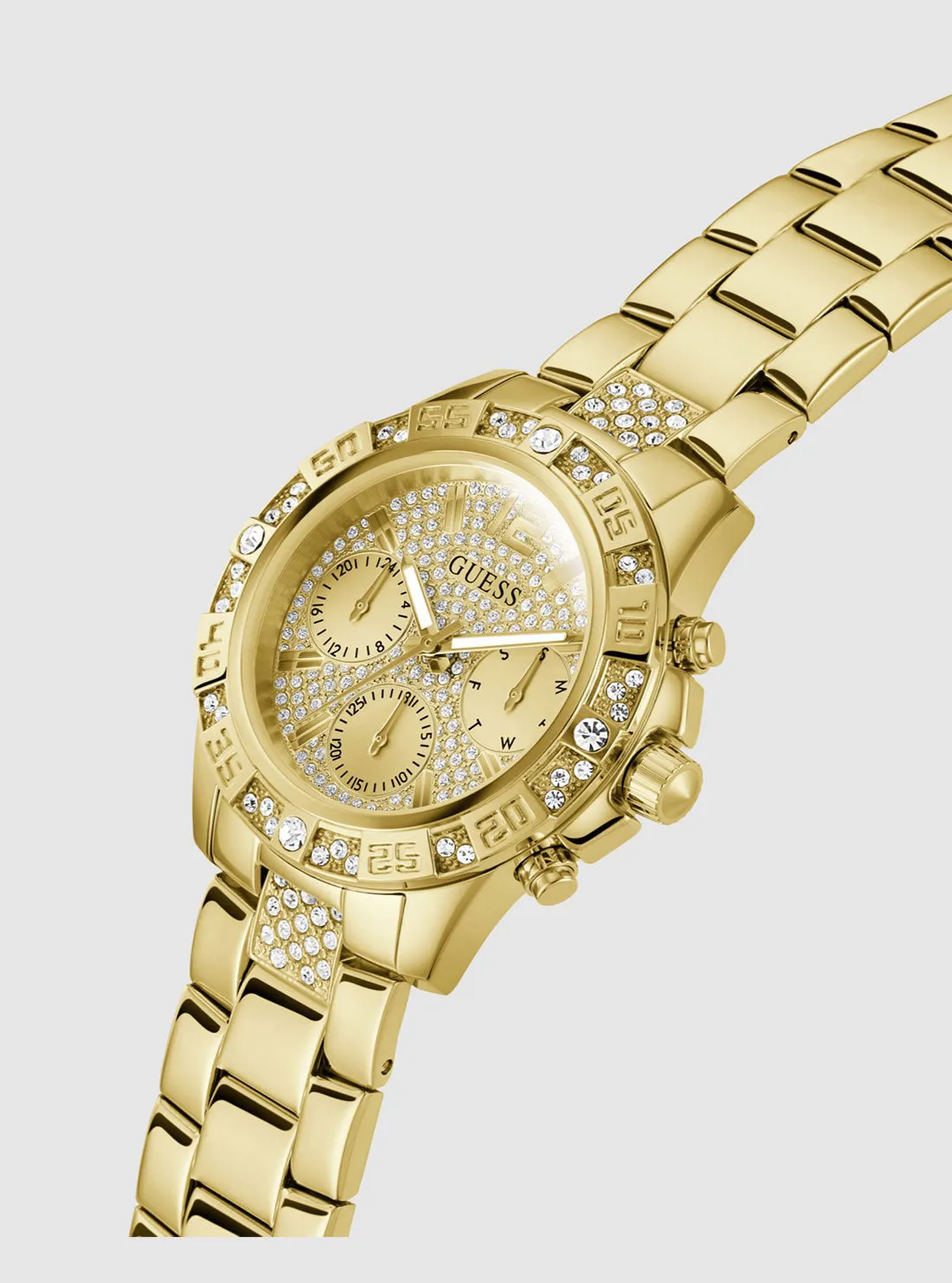 Gold Tone Majesty Link Watch Guess