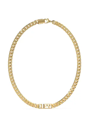 Gold Vegas Logo Necklace Guess