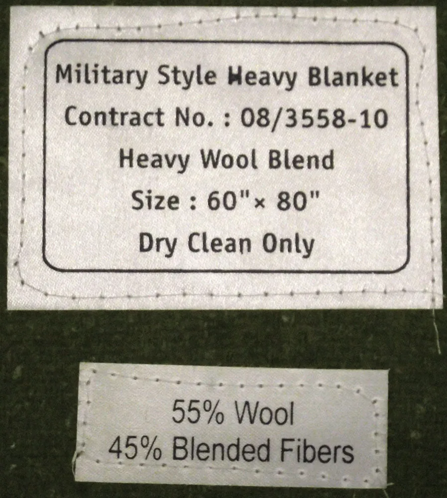 GREEN ARMY BLANKET Silvermans