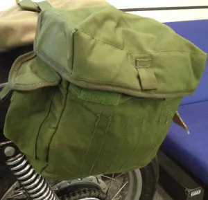 GREEN CORDURA MOTORCYCLE PANNIERS Silvermans