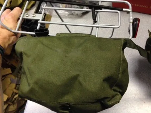 GREEN CORDURA MOTORCYCLE PANNIERS Silvermans