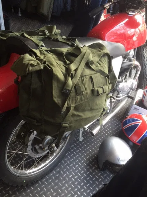 GREEN MOTORCYCLE PANNIERS Silvermans