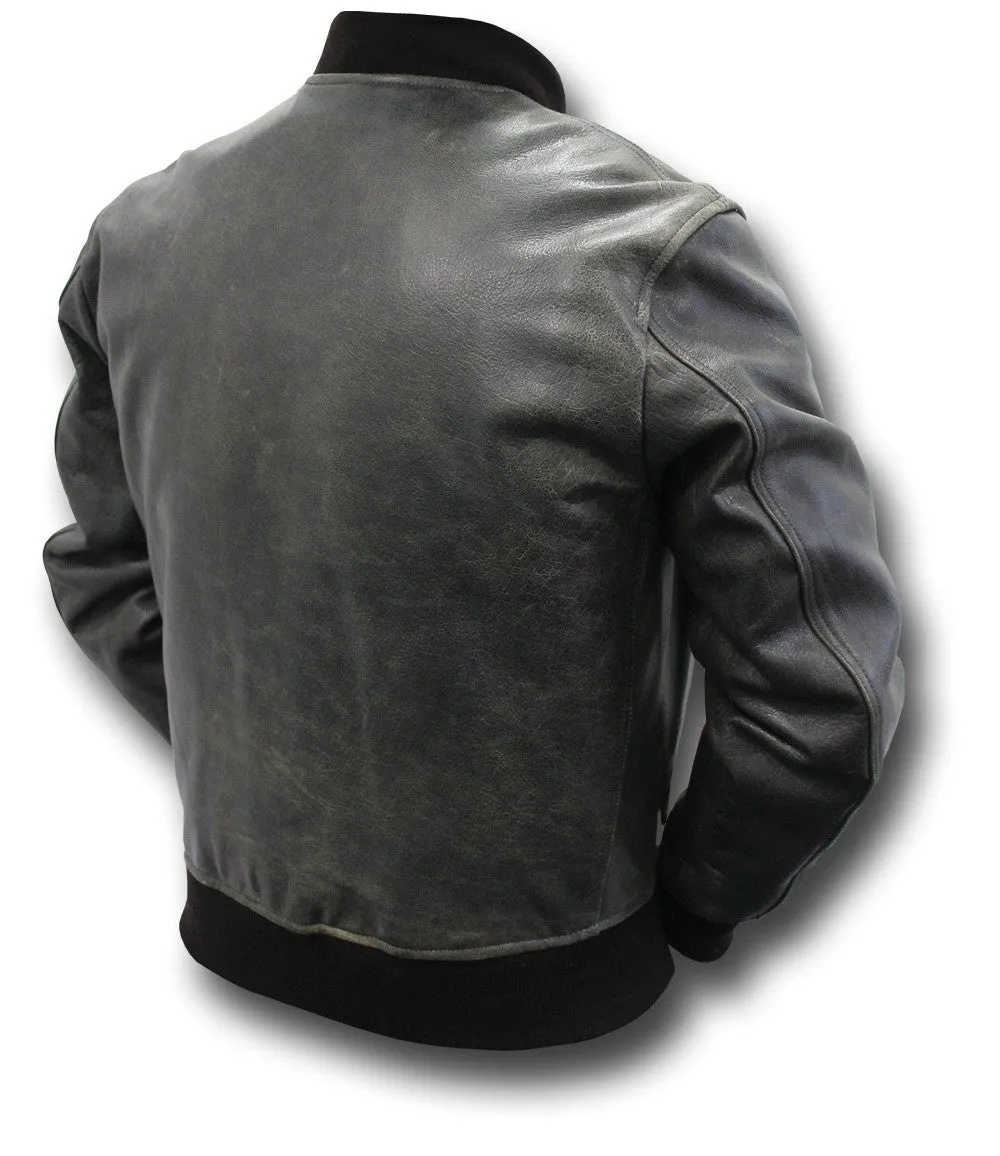 GTH MA1 VINTAGE LEATHER JACKET Silvermans