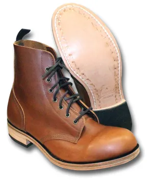 HANDMADE TAN 178 LEATHER BOOTS Silvermans