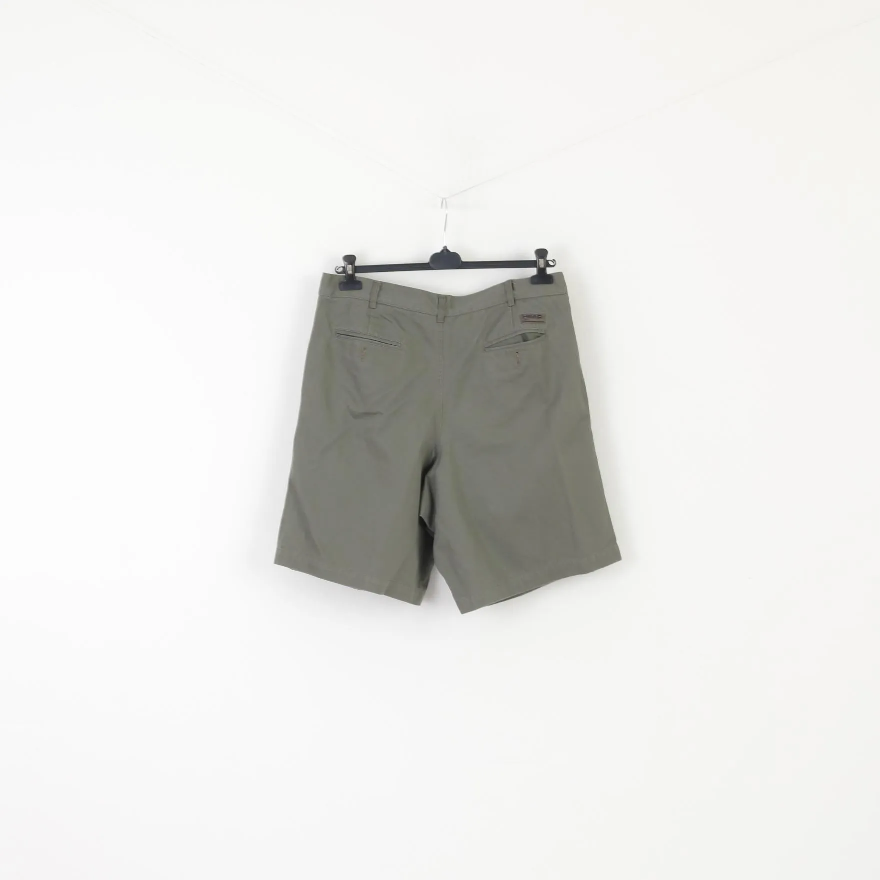 Head Men 36 Shorts Khaki Vintage Sportswear Chino Easy Fit Cotton Casual