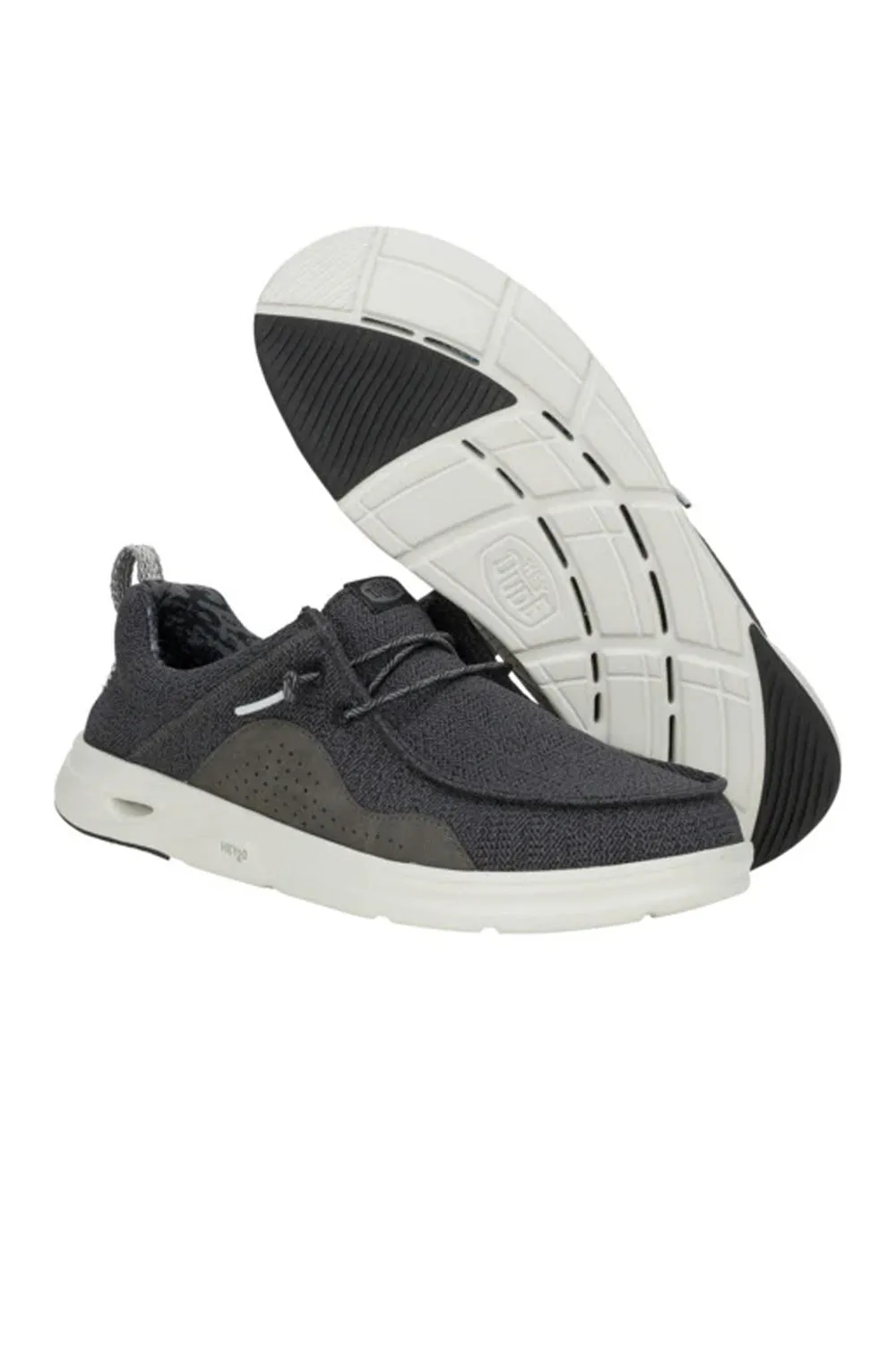 HEYDUDE Men’s Hey2O Mesh Shoes in Black/Grey | 43145-0NU