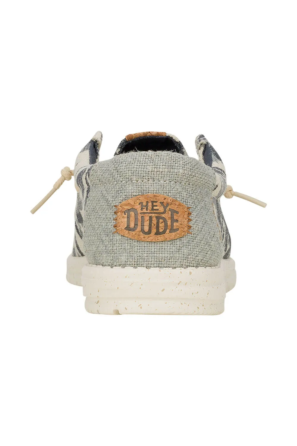 HEYDUDE Men’s Wally Jute Shoes in Egret Cloud Blue | 43087-0OF