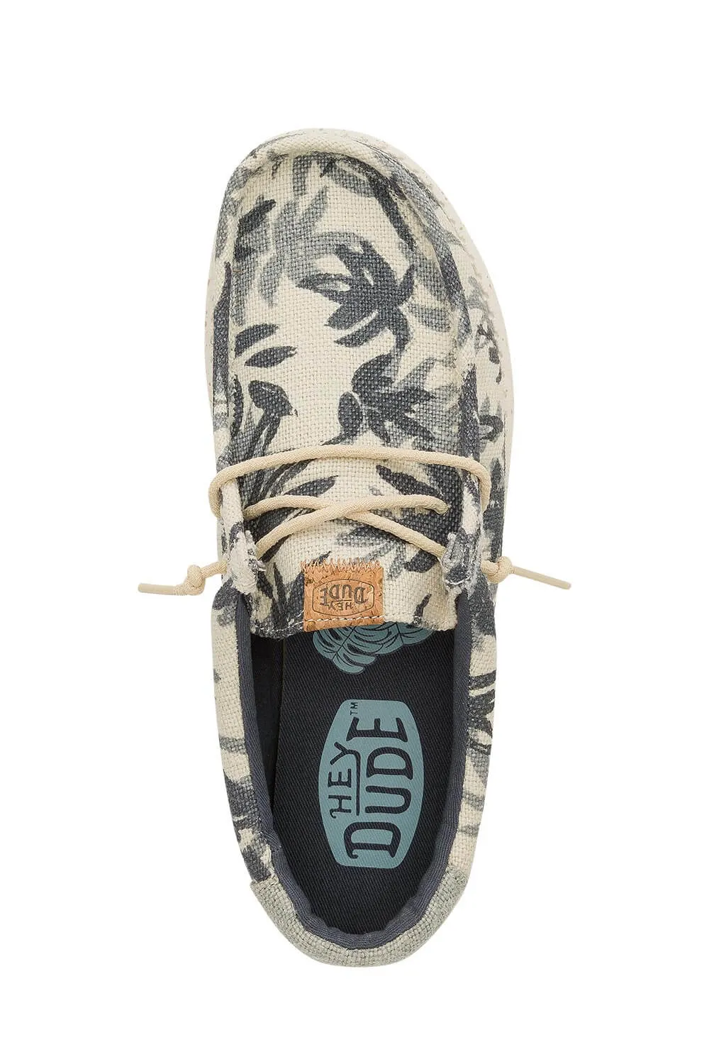 HEYDUDE Men’s Wally Jute Shoes in Egret Cloud Blue | 43087-0OF