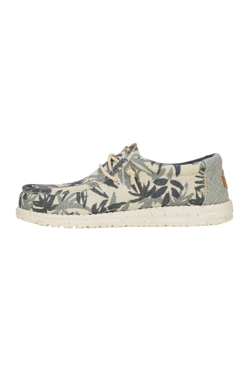 HEYDUDE Men’s Wally Jute Shoes in Egret Cloud Blue | 43087-0OF