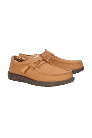HEYDUDE Men’s Wally Stretch Shoes in Brown | 40700-2AH