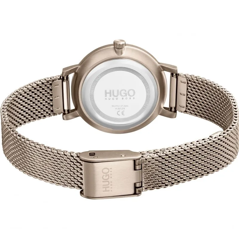 Hugo Carnation Gold Ladies Watch 1540085