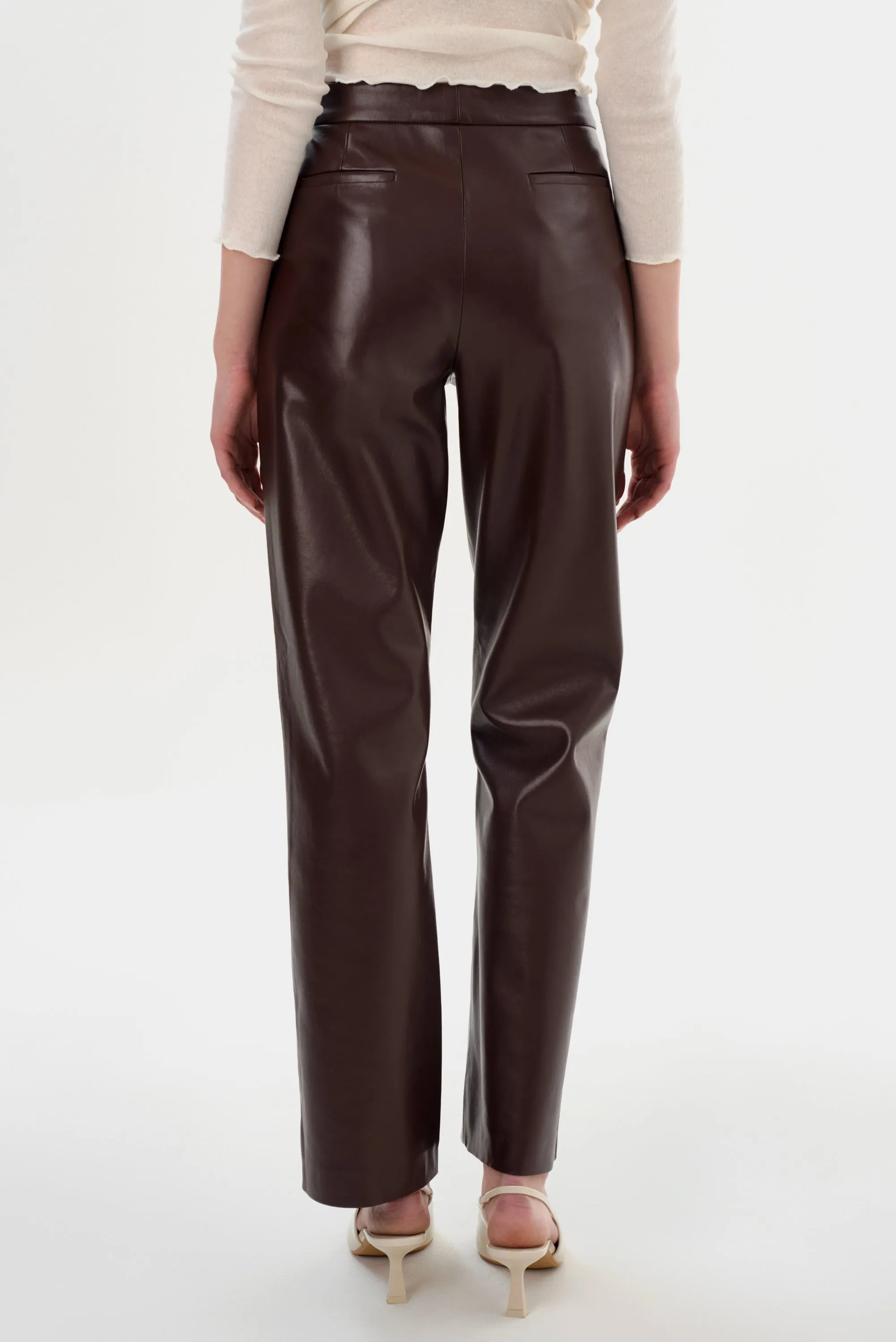IMANI | Recycled Leather Trousers