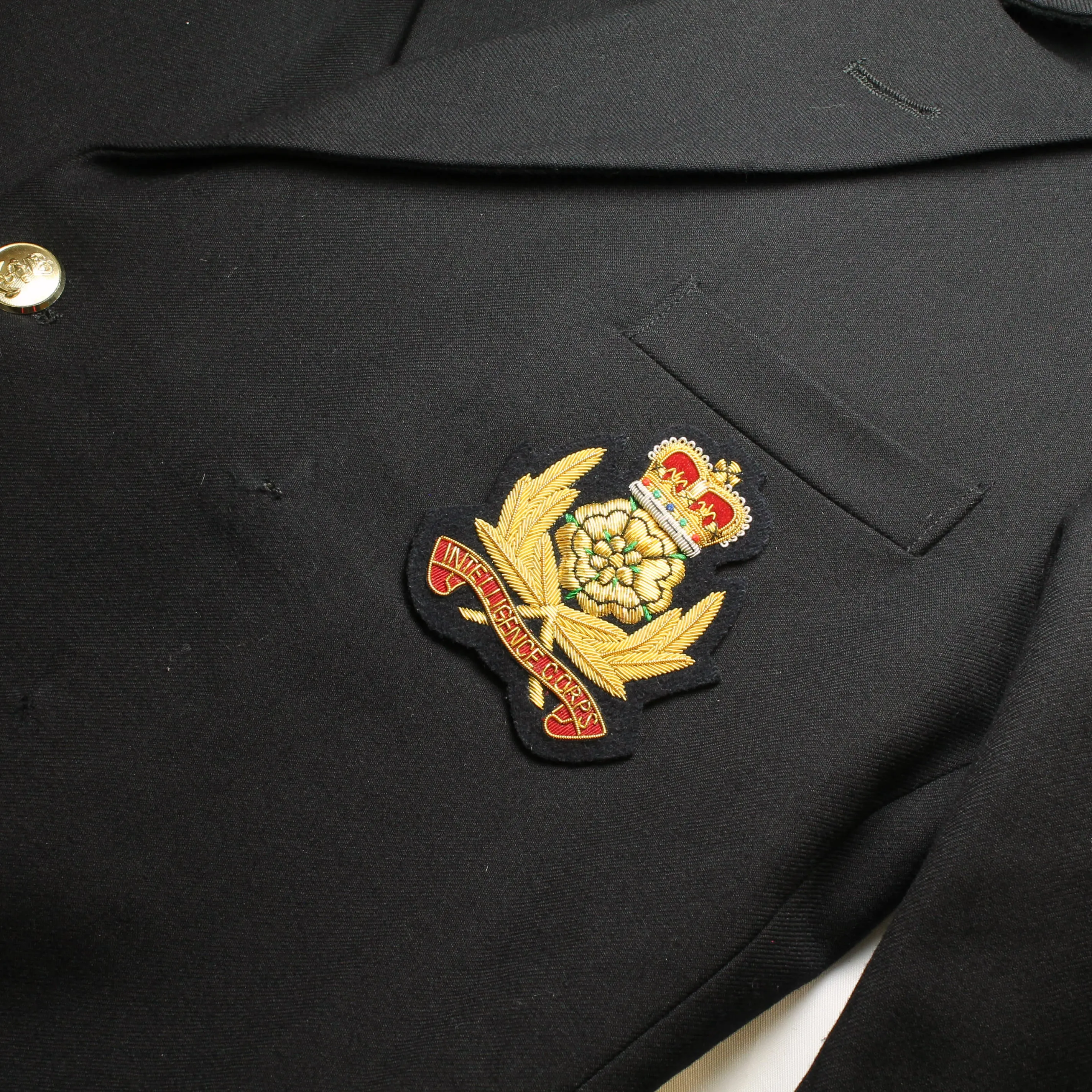 INTELLIGENCE CORPS WIRE BLAZER BADGE Silvermans