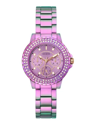 Iridescent Crown Jewel Watch Guess