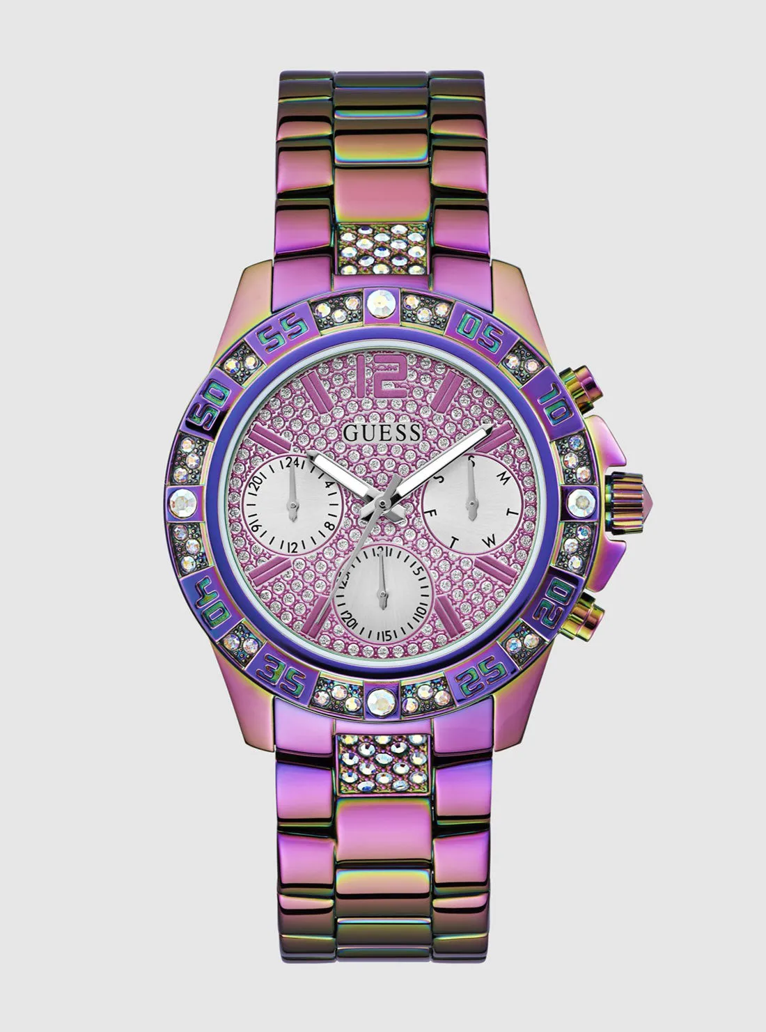 Iridescent Majesty Link Watch Guess