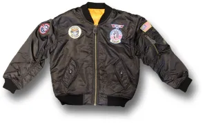KIDS MA1 FLIGHT JACKET W/BADGE Silvermans