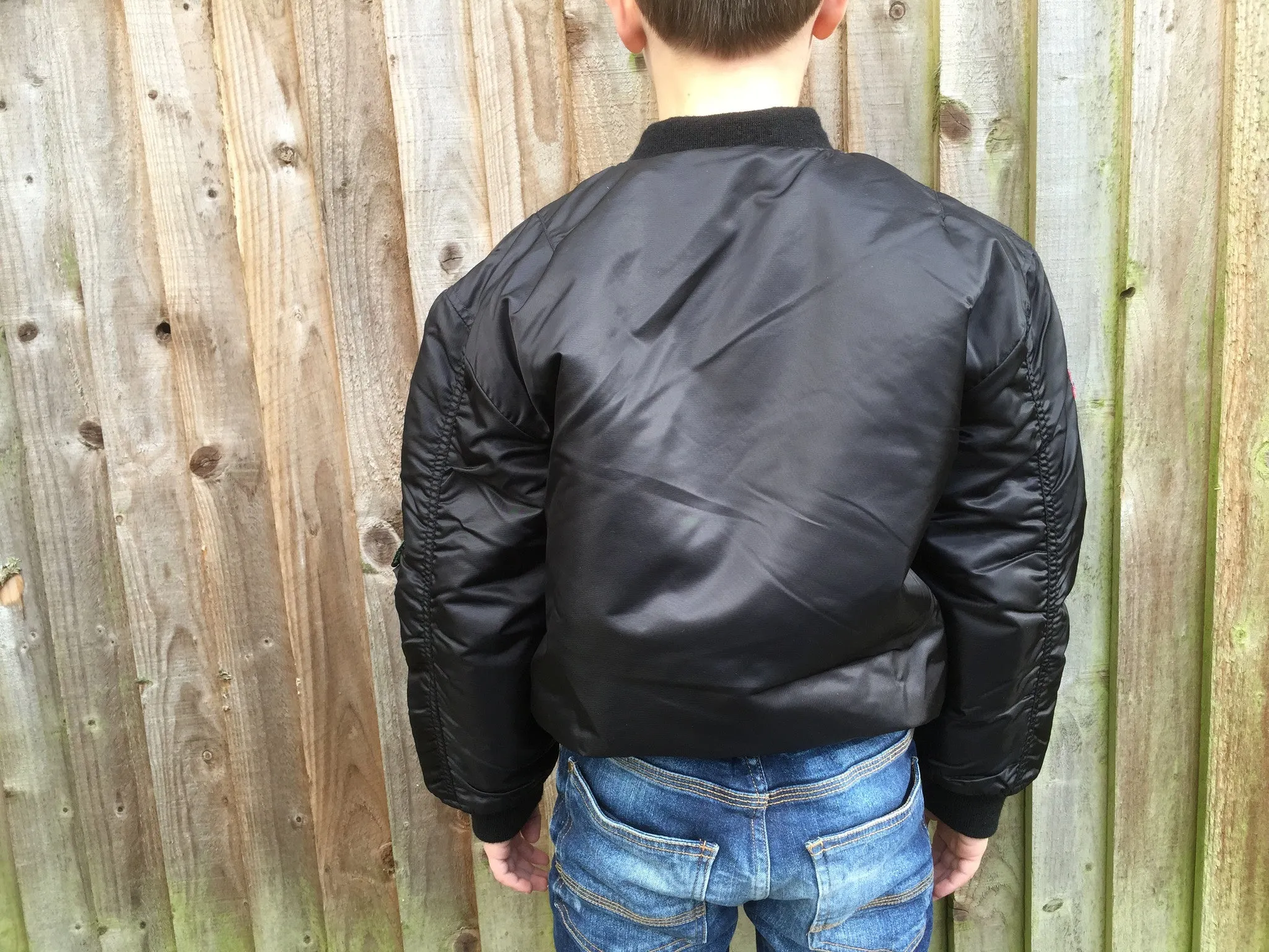 KIDS MA1 FLIGHT JACKET W/BADGE Silvermans