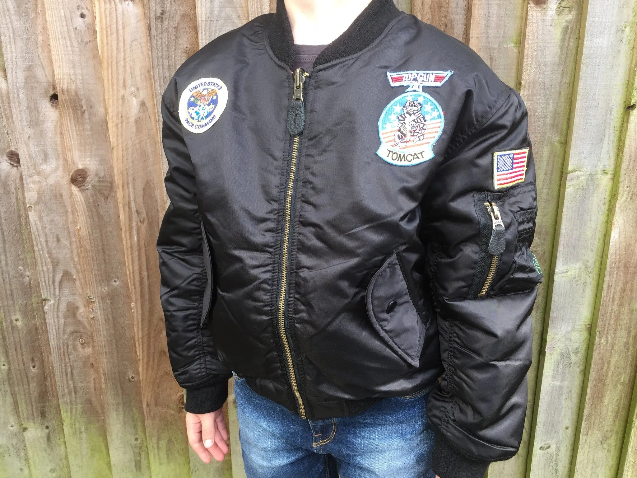 KIDS MA1 FLIGHT JACKET W/BADGE Silvermans