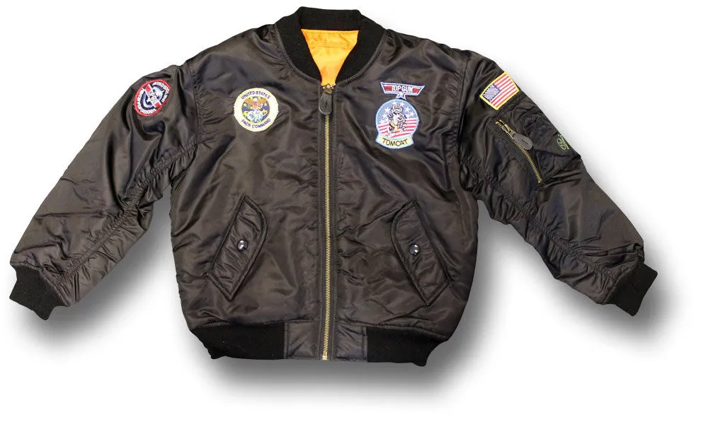 KIDS MA1 FLIGHT JACKET W/BADGE Silvermans