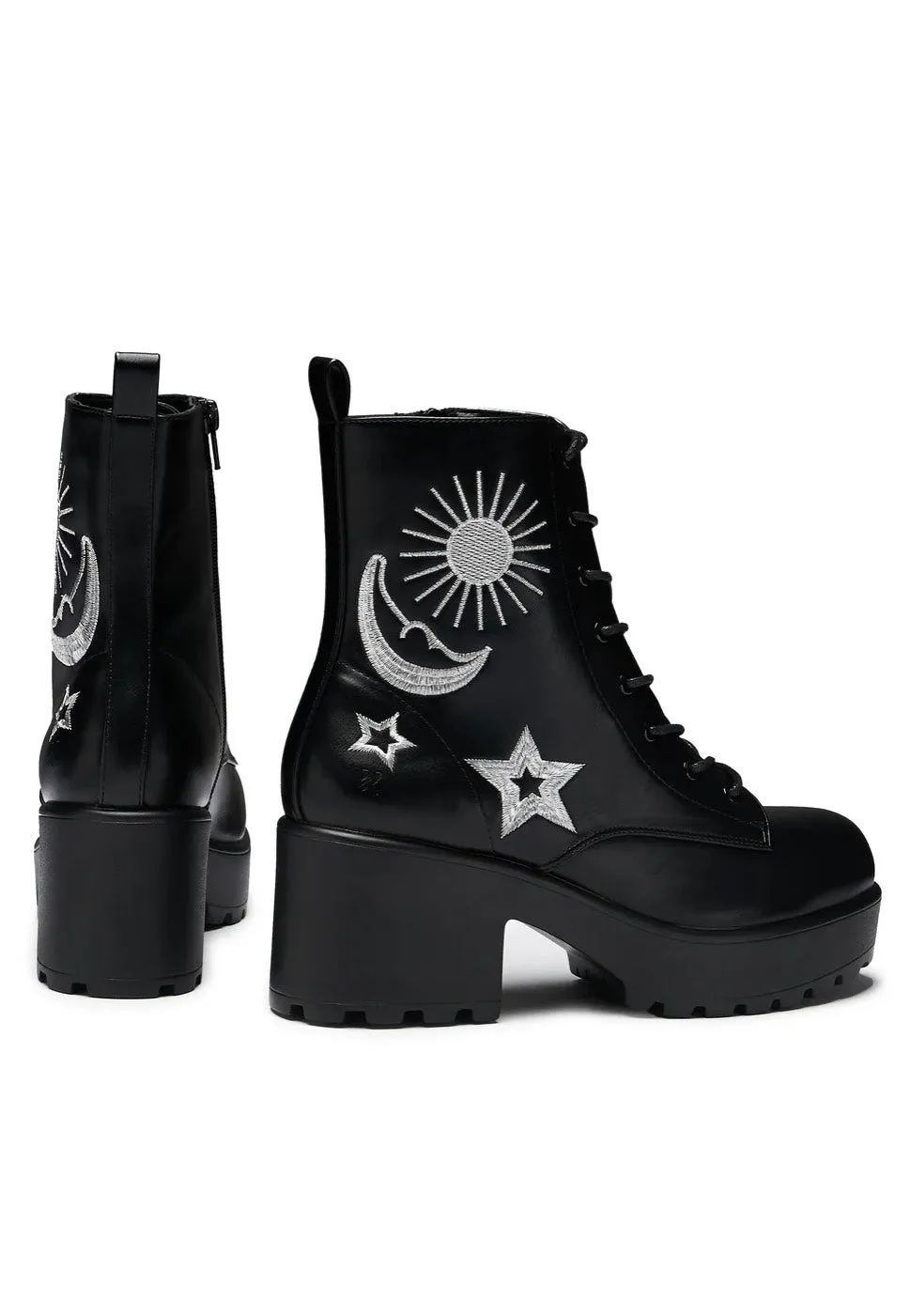 Koi Footwear - Astro Silver Star & Moon Chunky - Girl Shoes