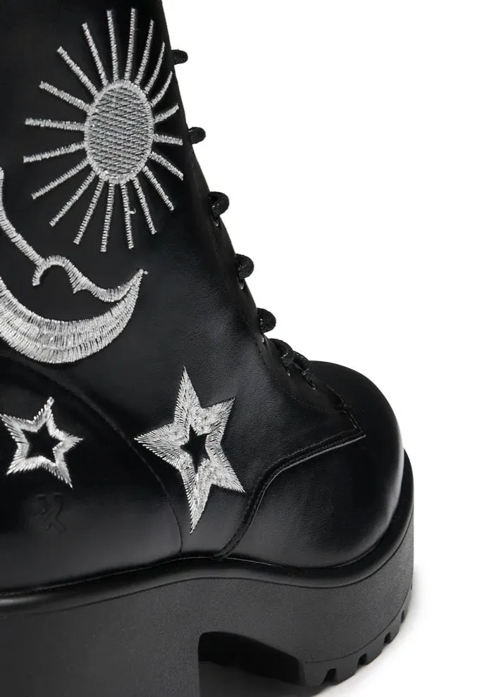 Koi Footwear - Astro Silver Star & Moon Chunky - Girl Shoes