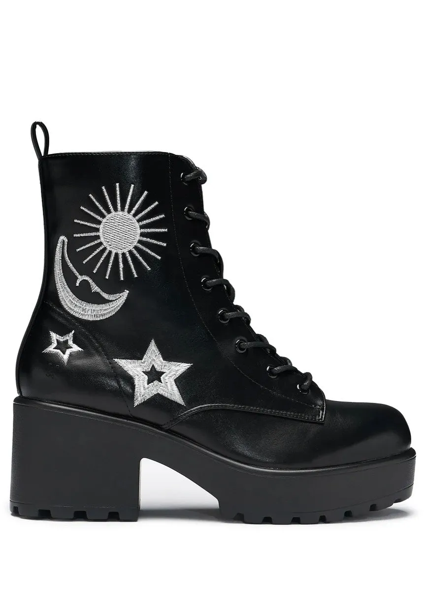 Koi Footwear - Astro Silver Star & Moon Chunky - Girl Shoes