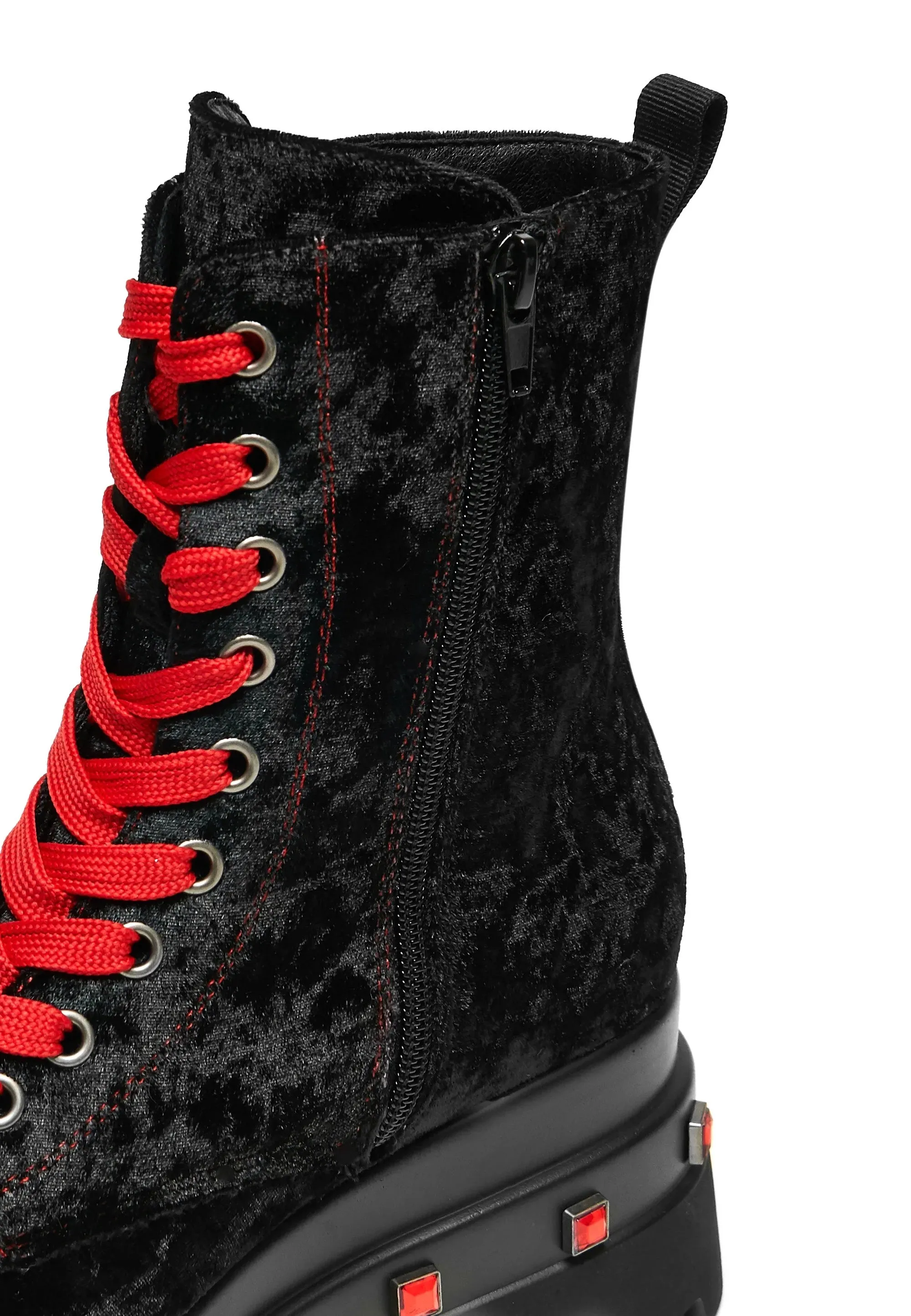 Koi Footwear x Twilight - Volterra Velvet Crow Platform Black - Girl Shoes