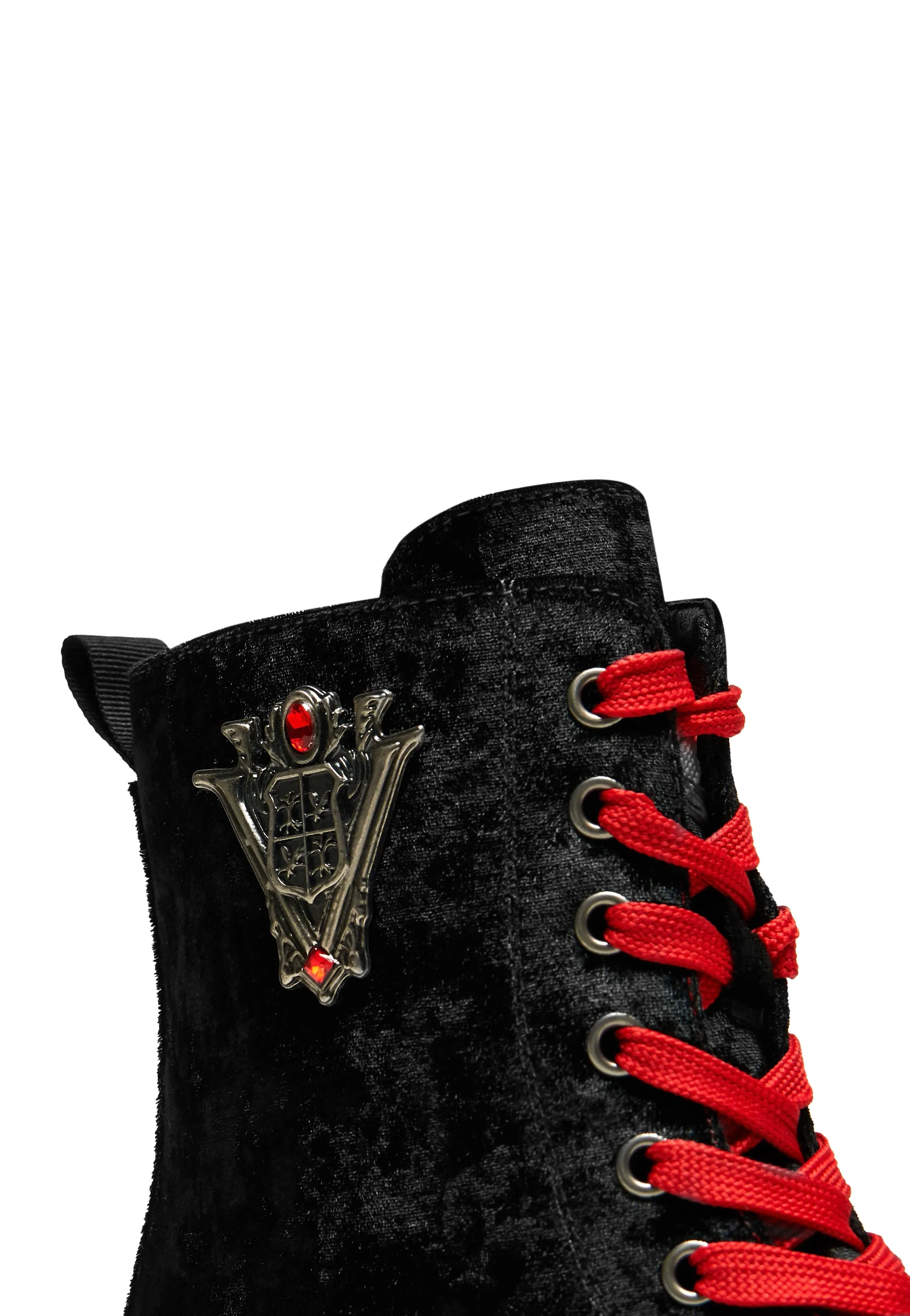 Koi Footwear x Twilight - Volterra Velvet Crow Platform Black - Girl Shoes