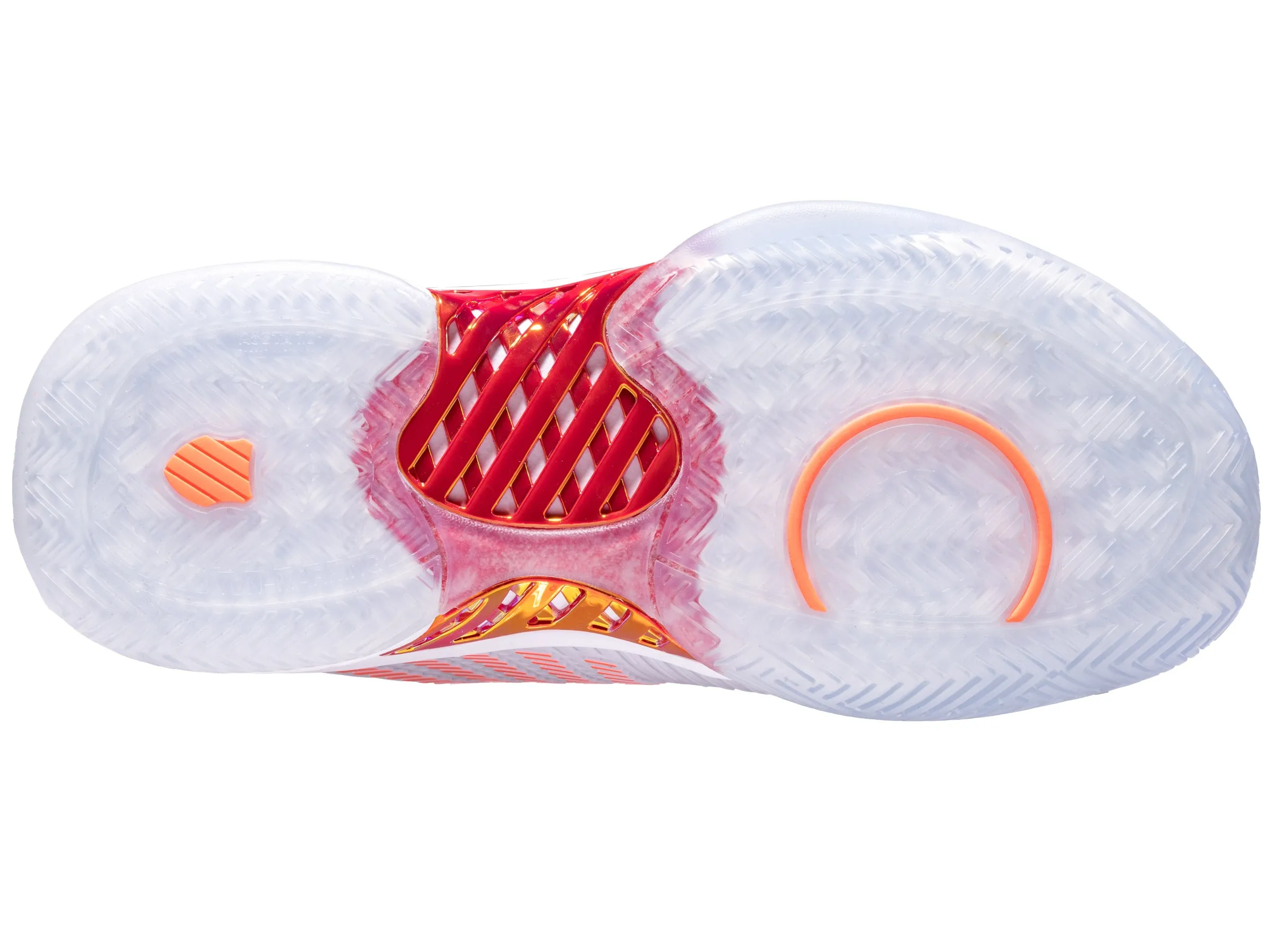 K.SWISS 97382-112-M | HYPERCOURT EXPRESS 2  LUCKY IN LOVE | WHITE/DOVE/ORANGE GLOW