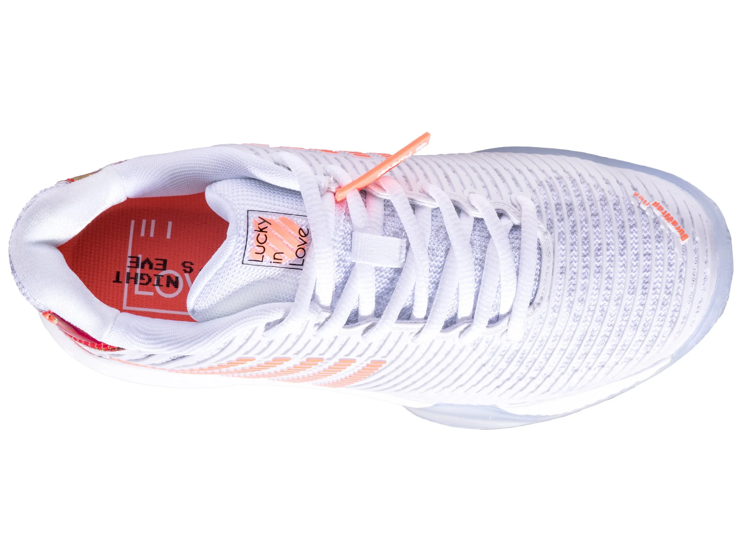 K.SWISS 97382-112-M | HYPERCOURT EXPRESS 2  LUCKY IN LOVE | WHITE/DOVE/ORANGE GLOW
