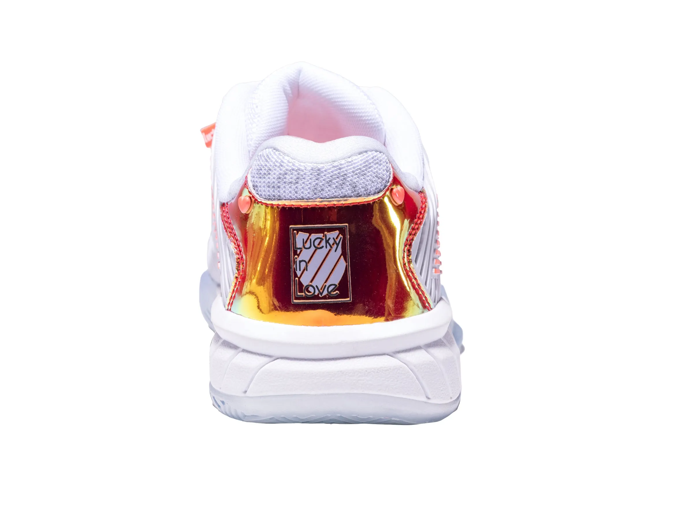 K.SWISS 97382-112-M | HYPERCOURT EXPRESS 2  LUCKY IN LOVE | WHITE/DOVE/ORANGE GLOW