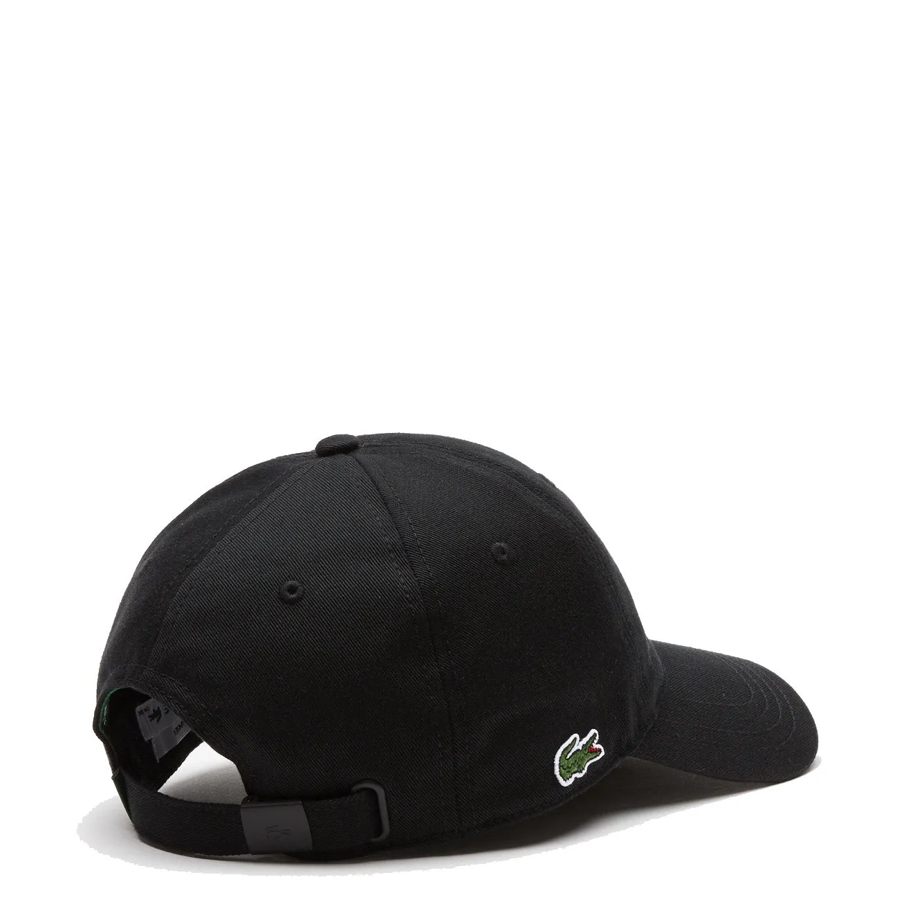 Lacoste Unisex Organic Cotton Twill Cap Black