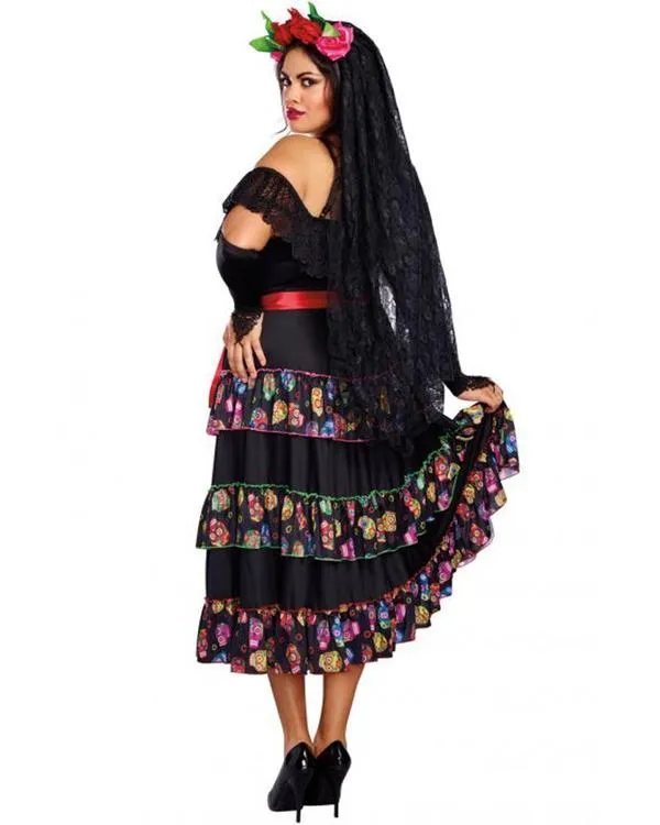 Lady Of The Dead Plus Size Womens Costume