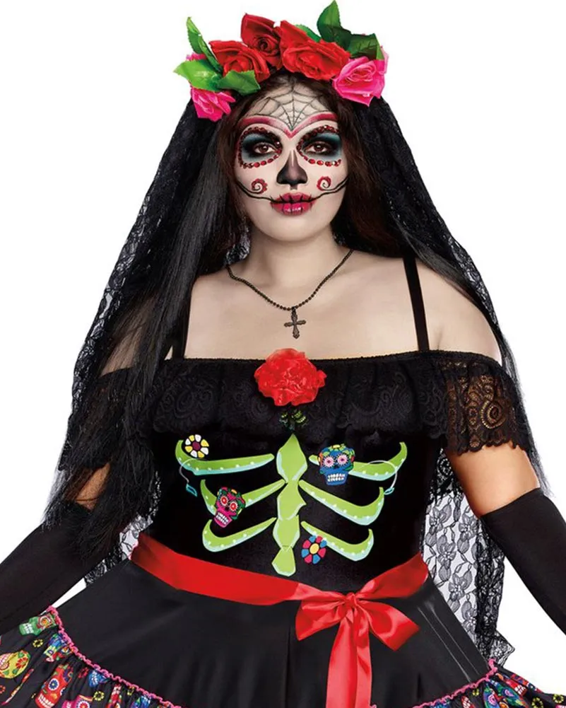 Lady Of The Dead Plus Size Womens Costume
