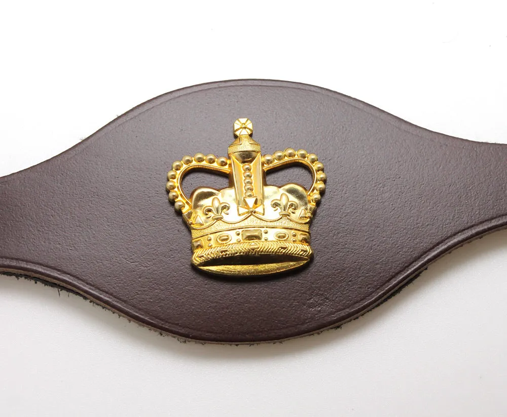 LEATHER STRAP WO2 LARGE CROWN Silvermans