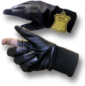 LEATHER TRIGGER FINGER GLOVES Silvermans