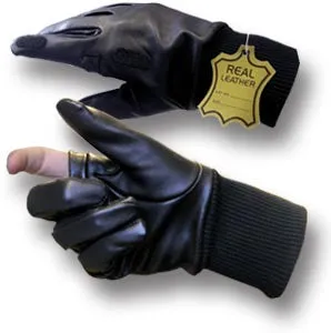 LEATHER TRIGGER FINGER GLOVES Silvermans