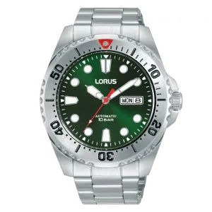 Lorus Automatic Green and Red 'Power Sports' Mens Watch RL475BX9