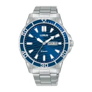 Lorus Sports Blue Dial Mens Watch RH357AX9