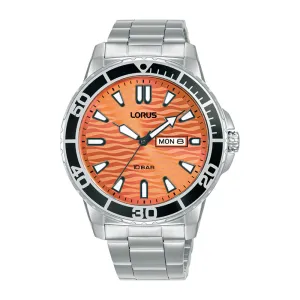 Lorus Sports Orange Dial Mens Watch RH361AX9